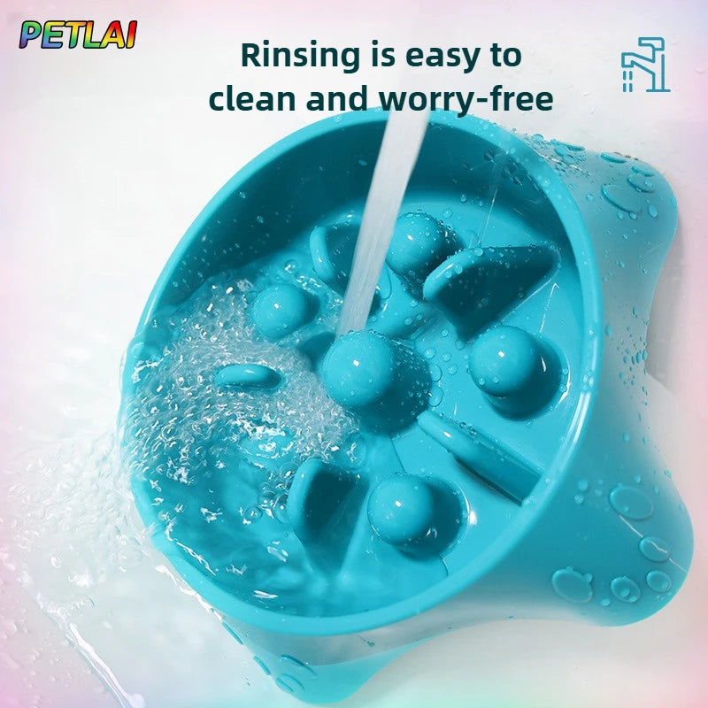 Anti-Gulp Anti-Spill Dog Bowl - Easy to Clean