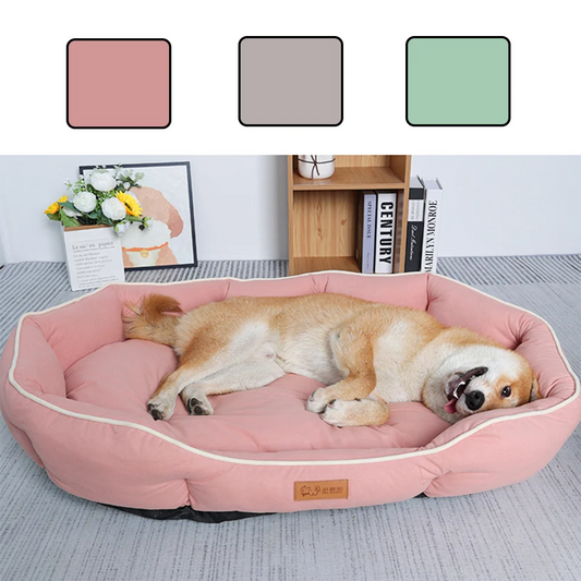 Canapé lit grand format pour chien et chat — coussin chaud hiver grand espace