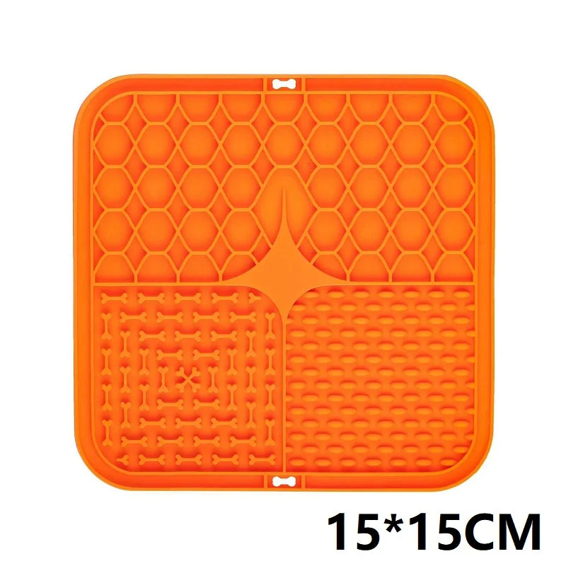 Tapis à lécher pour chien – Surface texturée, alimentation lente