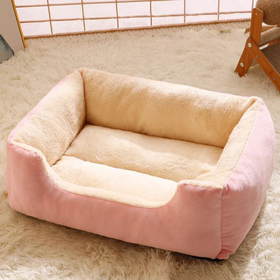 Lit panier maison douillet pour chat et chien — coussin confortable toutes tailles