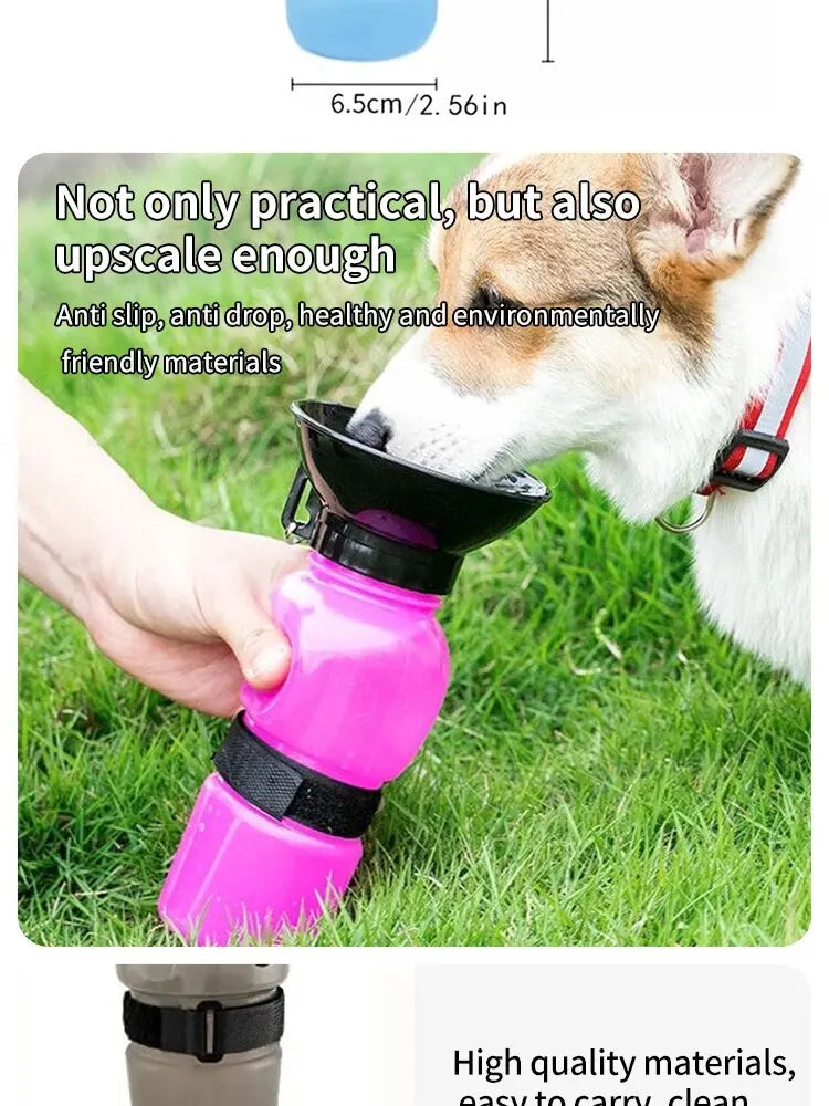 Gourde portable pour chien et chat — tasse d'hydratation pour promenades