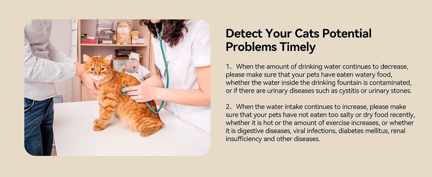App-controlled smart pet water fountain – 2.5L, stainless steel tray, weight sensor