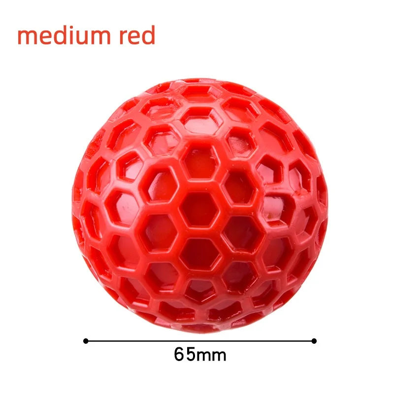 Squeaky Dog Chew Ball Durable TPR Toy For Aggressive Chewers Dental Care Interactive Fetch Pet Toy For Small Medium Large Dogs