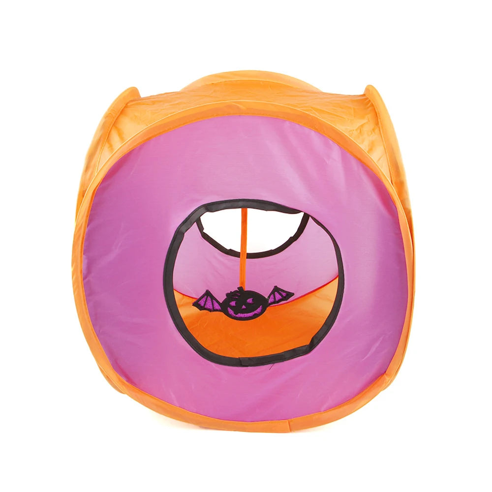 Fun Cat Tunnels Inside Foldable Cube Cat Tent Kitty Puppy Toys Tent House Interesting Pet Tunnel Toy Small Dog Playing Training