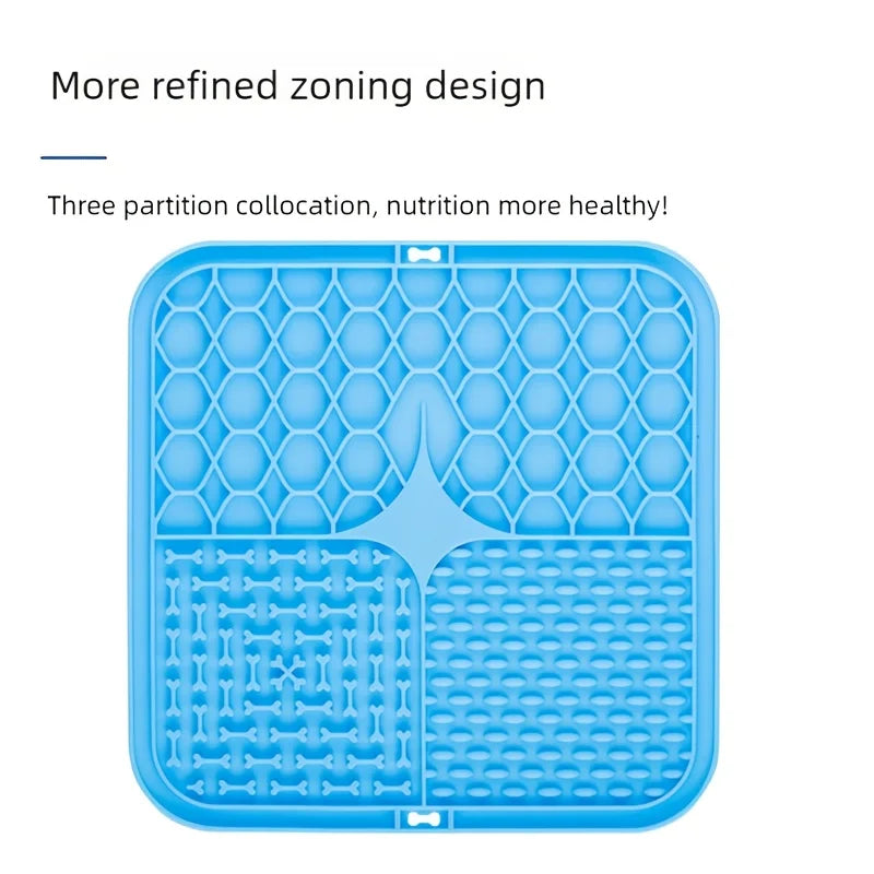 Detachable silicone licking mat for dogs and cats – Anti-anxiety, washable