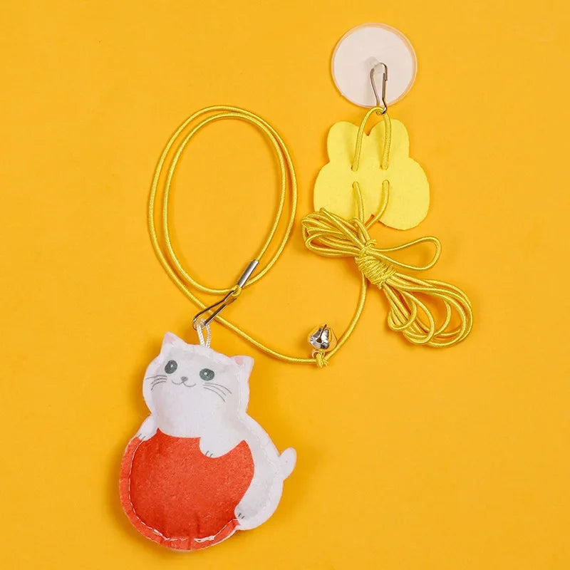 Interactive Cat Hanging Simulation Cat Toy Funny Self-hey Interactive Toy for Kitten Playing Teaser Wand Toy Cat Supplies