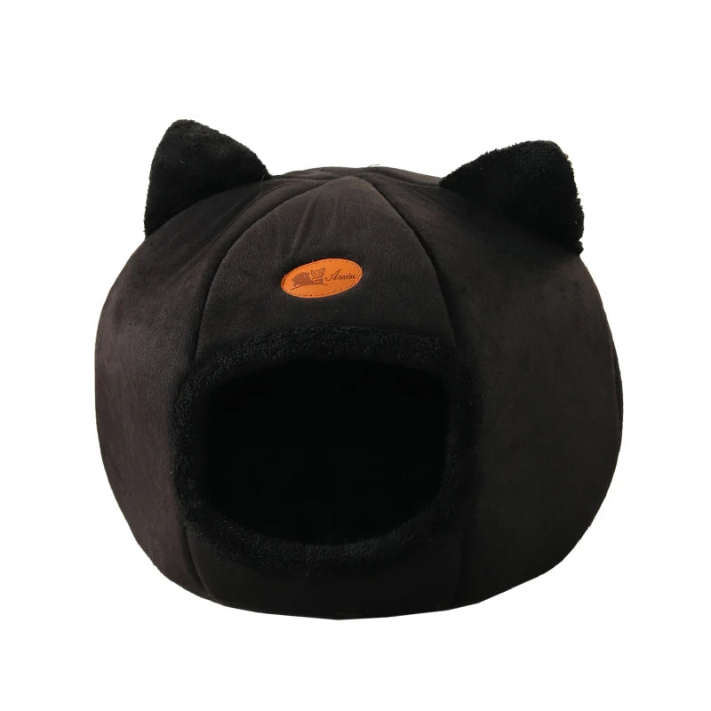Lit grotte tente cosy pour chat — nid cave chaud pour l'hiver et petit chien
