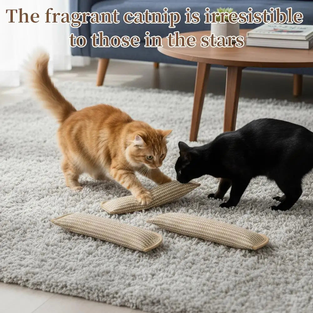 Catnip Cat Toy Plush Interactive Toy For Indoor Cats Scratch Resistant Soft Chew Toy Relieve Anxiety Pet Entertainment Accessory