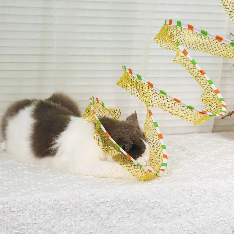 Cat Tunnel Cat Teaser Cat S Tunnel Foldable Cat Tunnel Self Hi Cat Toy with Fake Mouse for Indoor Pet Supplies