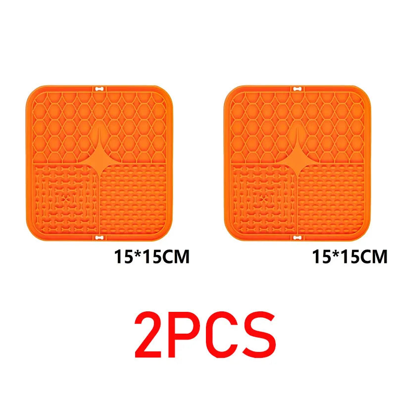 Tapis à lécher pour chien – Surface texturée, alimentation lente