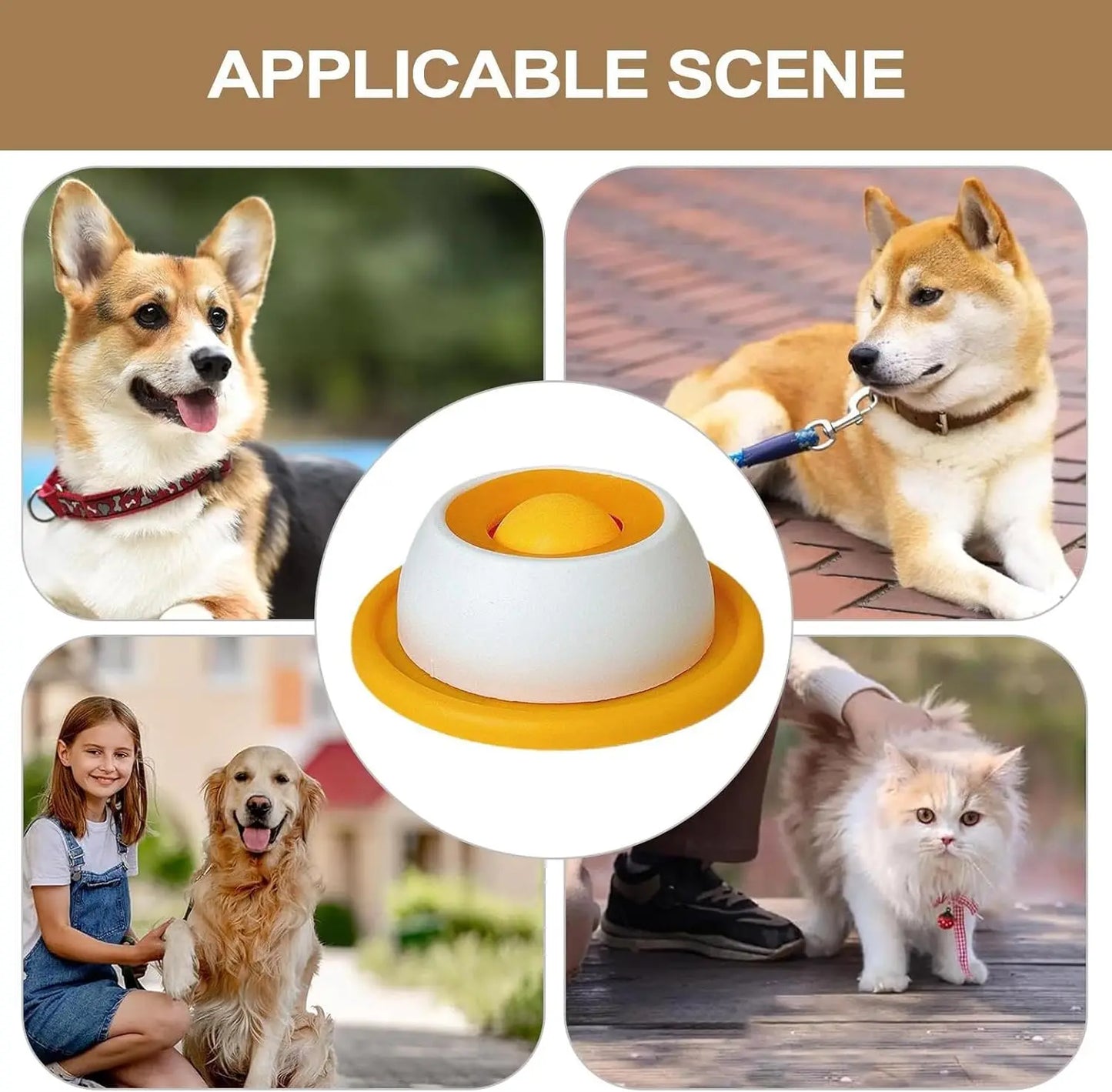 Tapis à lécher en silicone alimentaire pour chien et chat – Base antidérapante, anti-anxiété