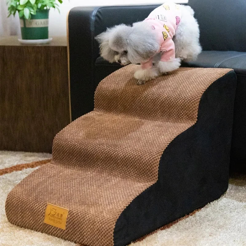 Escalier antidérapant démontable pour chien et chat — protection des hanches et articulations