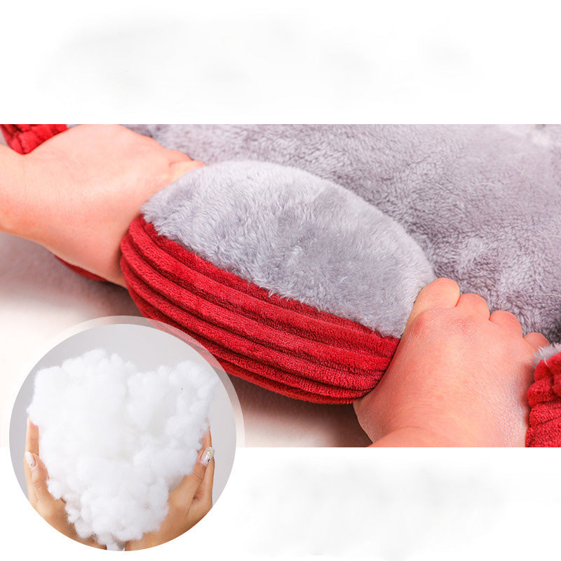 Lit canapé carré en peluche apaisant pour petits et moyens chiens et chats — maison confort