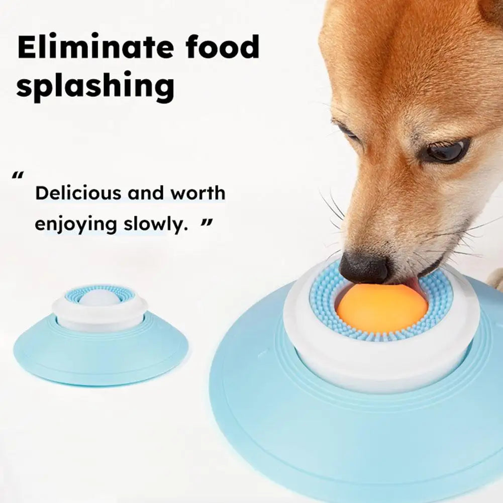 Balle à lécher anti-glouton pour chien et chat – Apaisante, anti-anxiété