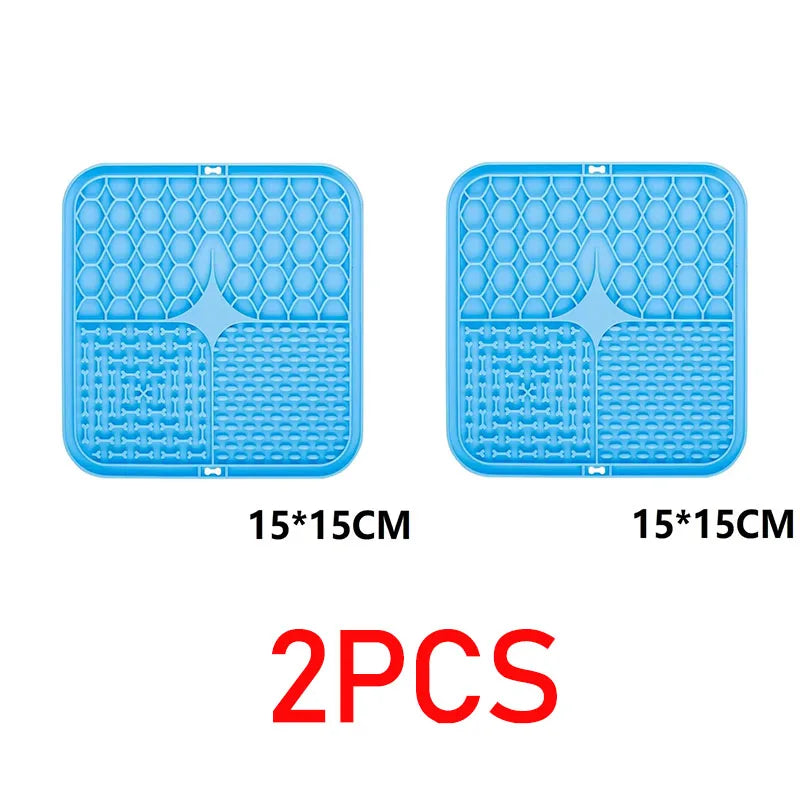 Tapis à lécher pour chien – Surface texturée, alimentation lente
