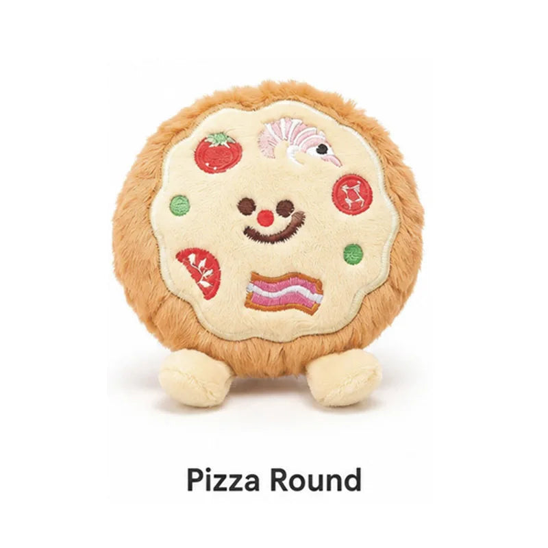 Squeaky Plush Dog Toys Cute Food Shape Soft Chew Toys for Small Dogs Puppies Non-Toxic Interactive Pet Toy for Daily Play