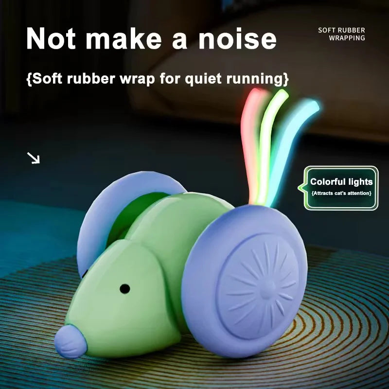 Interactive Electric Mouse Cat Toy Automatic Self Entertaining Boredom Relief Pet Toy For Indoor Cats Chasing Hunting Teaser