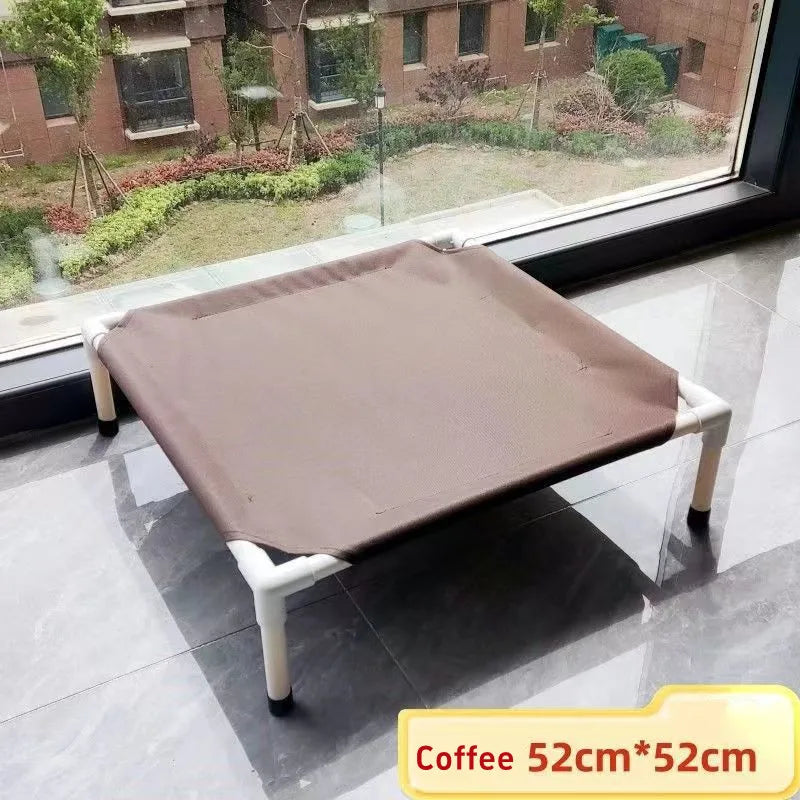 Lit de camping surlevé pliable pour chien et chat — hamac portable et lavable
