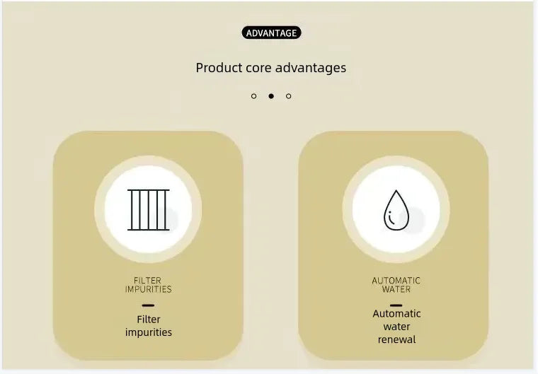 Bol distributeur automatique intégré nourriture et eau pour chats et chiens