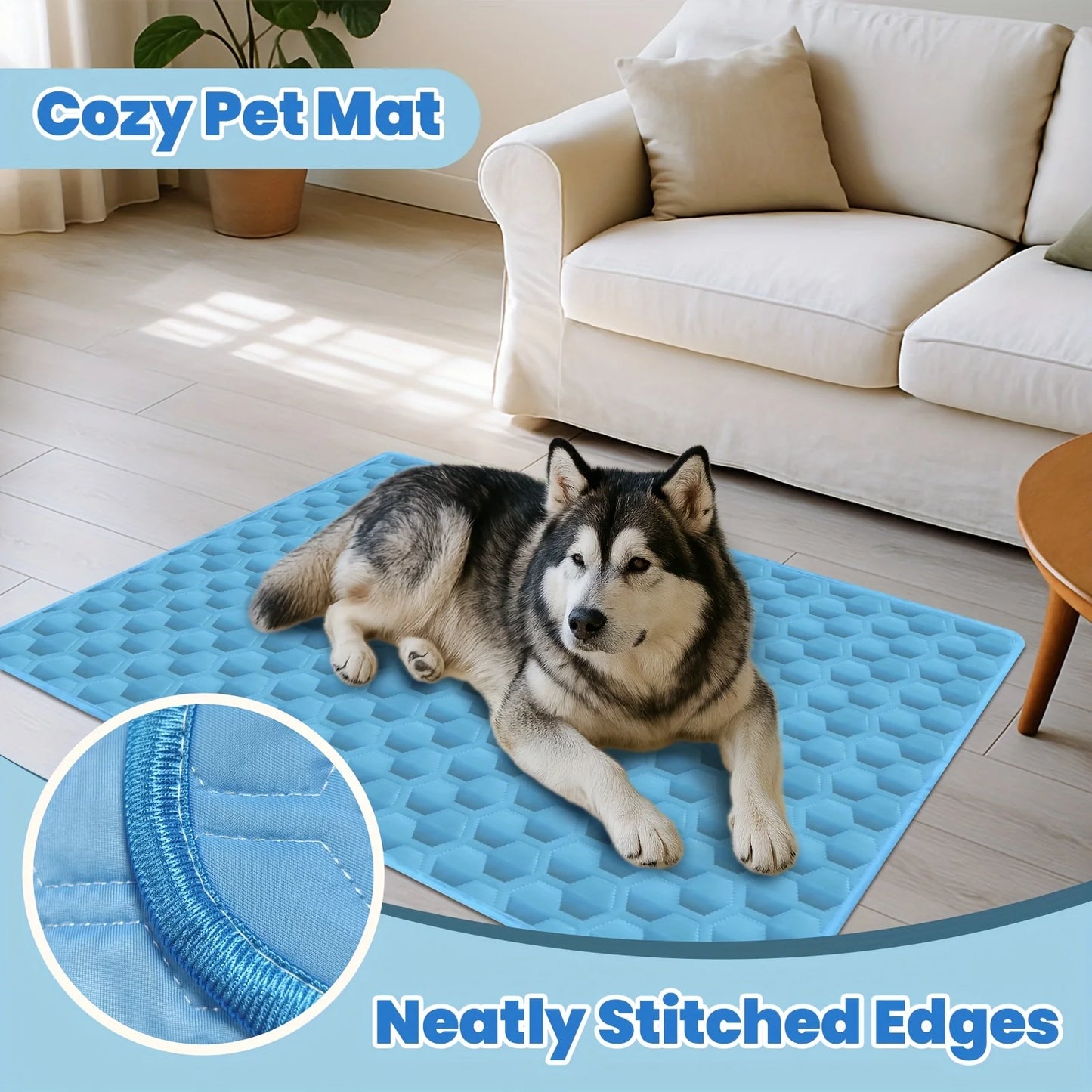 Dog Cooling Mat Summer Washable Portable Pet Cooling Pad for Dogs Cat Ice Silk Blanket Sofa Breathable Sleeping Mat