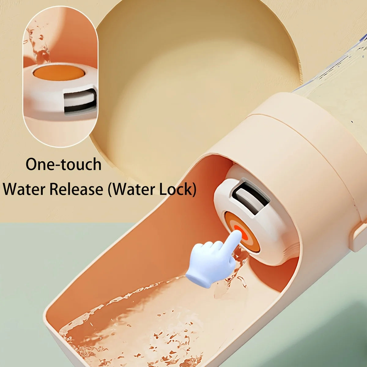 Portable Dog Water Bottle, Durable Pet Hydration Dispenser for Outdoor Walks, Hiking, Travel - Ergonomic Bottle Design