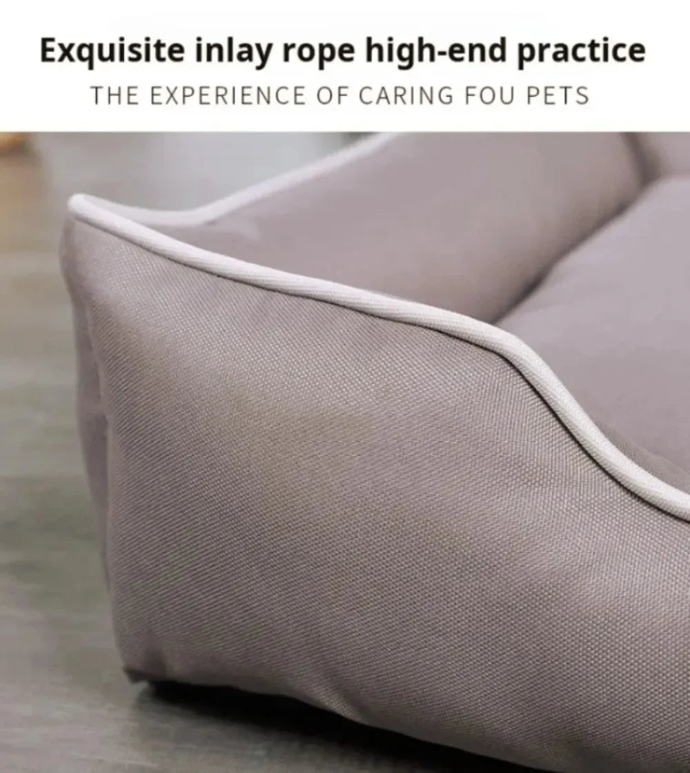 Waterproof Dog Bed 600D Oxford Pet Dogs Beds for All Seasons Thickened PP Cotton Filling Bite-resistant Pet Mat Dog Accessories