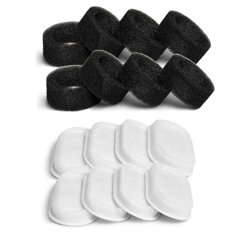 Filtres de remplacement pour fontaine à eau pour chat – 16 ensembles, 3,2 L et 2 L