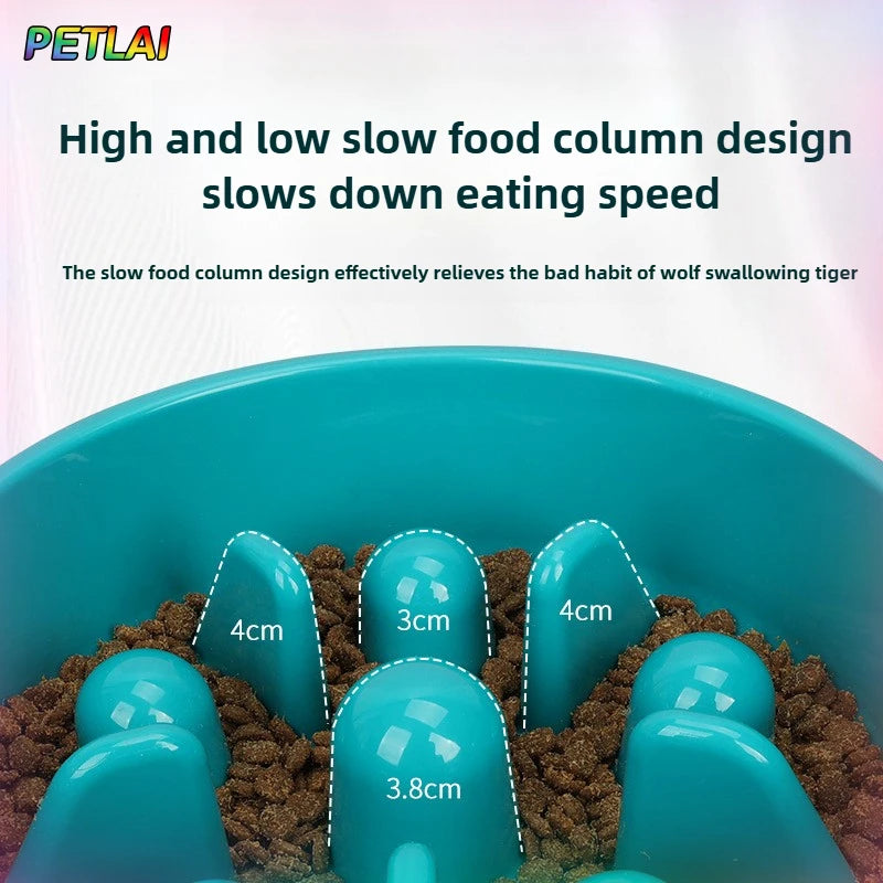 Anti-Gulp Anti-Spill Dog Bowl - Easy to Clean