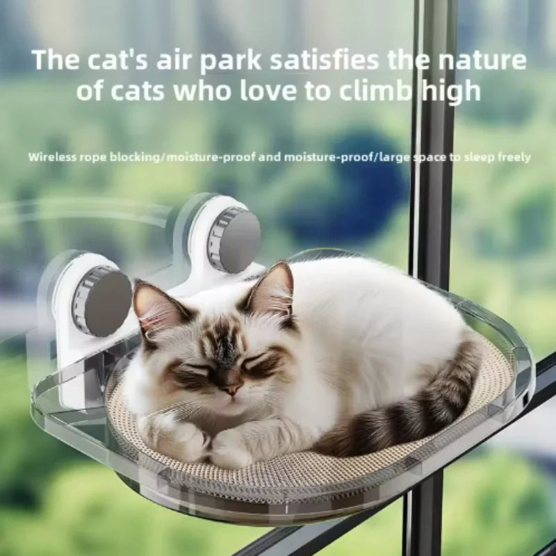 New Pet Cat Hammock Hanging Cat Bed Bearing 20 kg Comfortable Sunny Window Seat Kitten Climbing Frame Pet Supplies