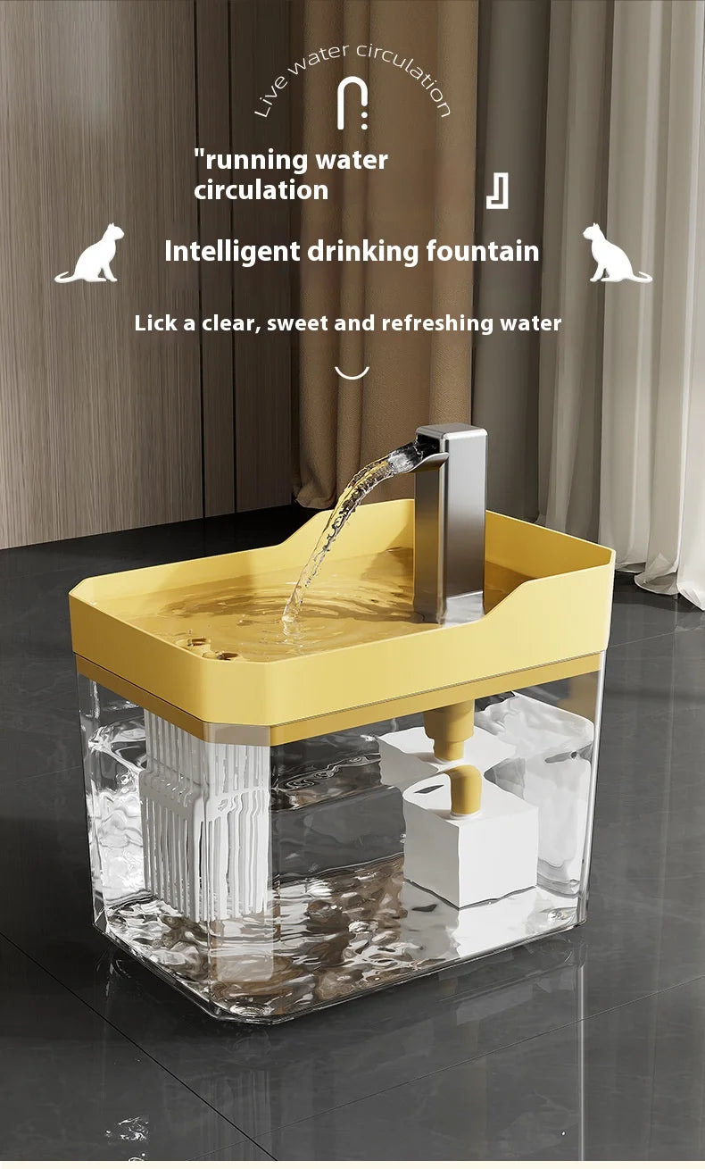 Fontaine à eau automatique USB pour chat et petit animal – Filtre, circulation continue
