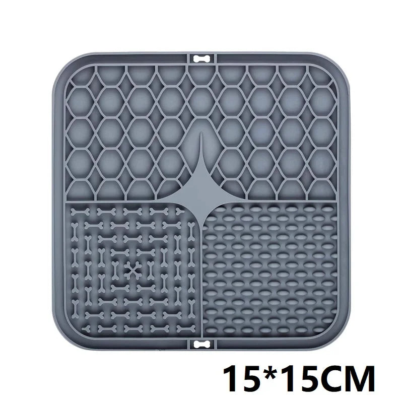 Tapis à lécher pour chien – Surface texturée, alimentation lente