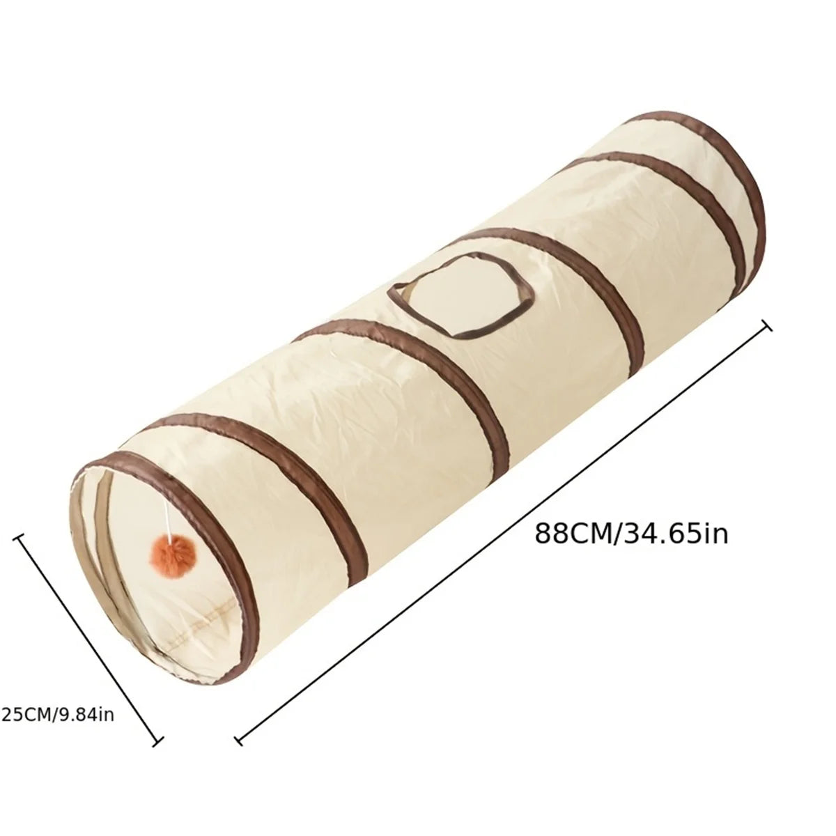 Foldable Cat Tunnel Toy, Collapsible All-in-One Pet Storage Cat Tunnel Toy Suitable for All Seasons