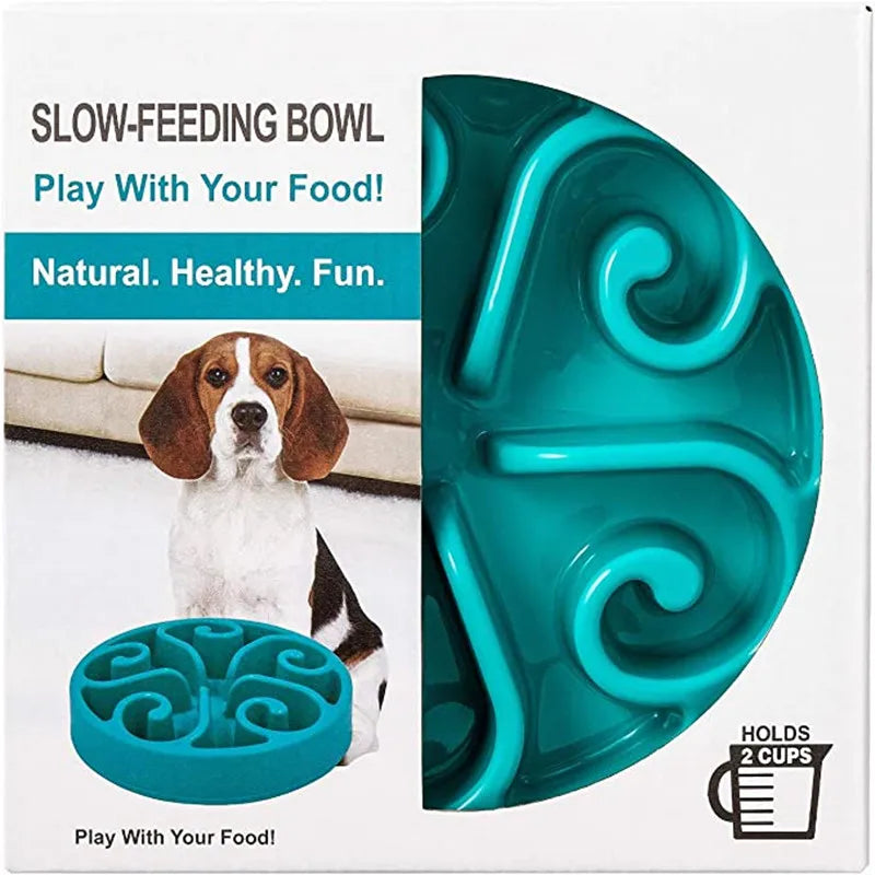 Gamelle anti-glouton puzzle pour chien – Antidérapante, grands et petits chiens