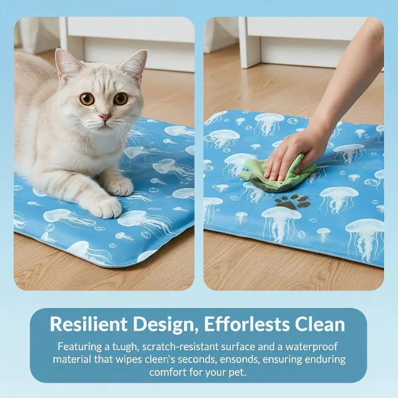 Tapis gel rafraîchissant non toxique auto-refroidissant pour chien et chat — caisse canapé sol