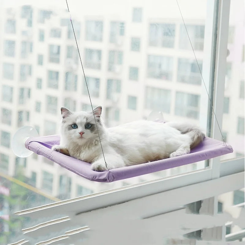 New Pet Cat Hammock Hanging Cat Bed Bearing 20 kg Comfortable Sunny Window Seat Kitten Climbing Frame Pet Supplies