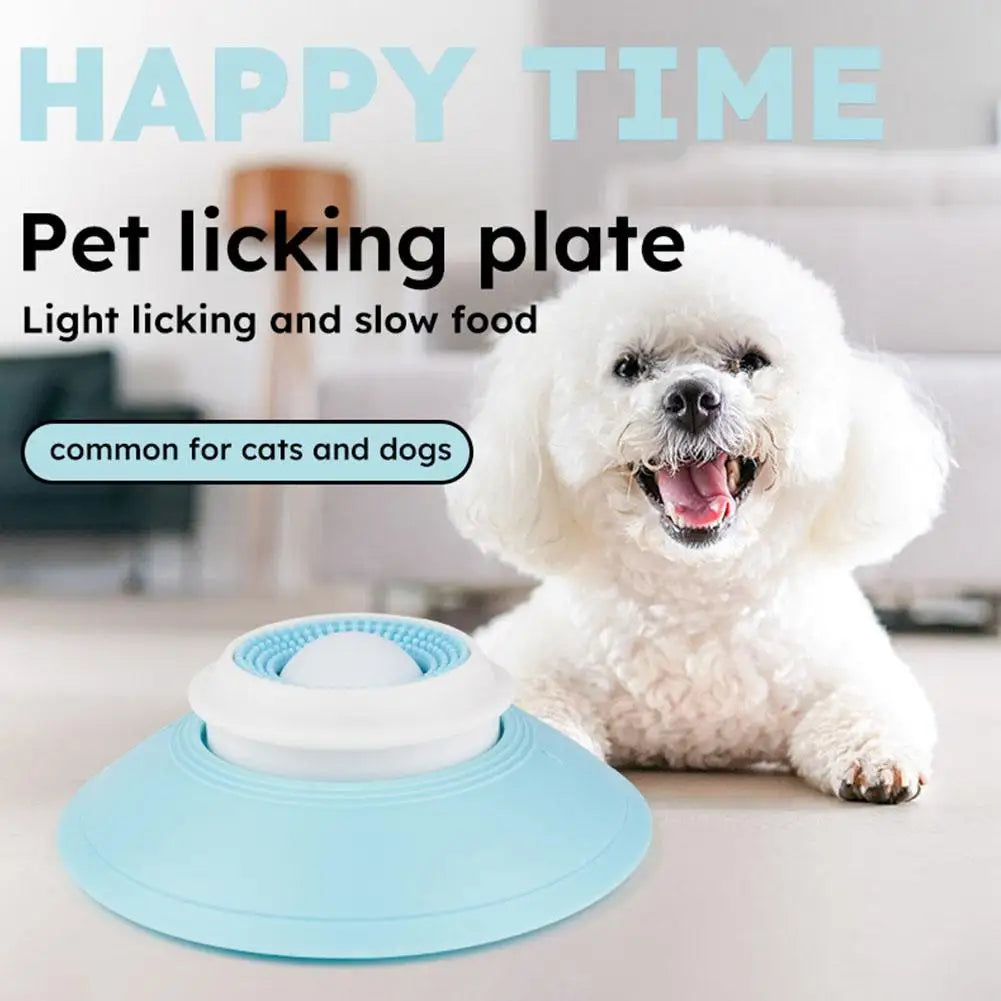 Balle à lécher anti-glouton pour chien et chat – Apaisante, anti-anxiété