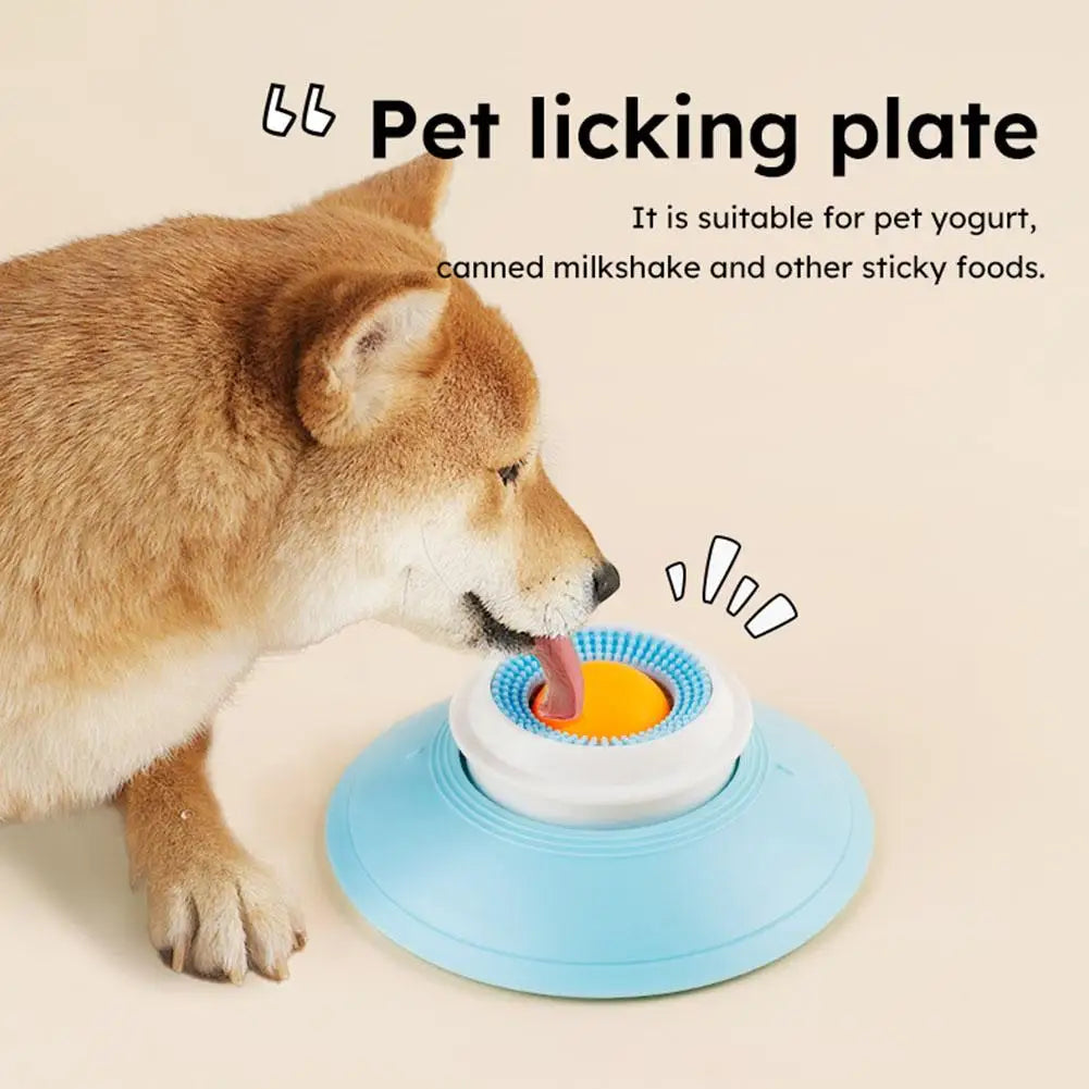 Balle à lécher anti-glouton pour chien et chat – Apaisante, anti-anxiété