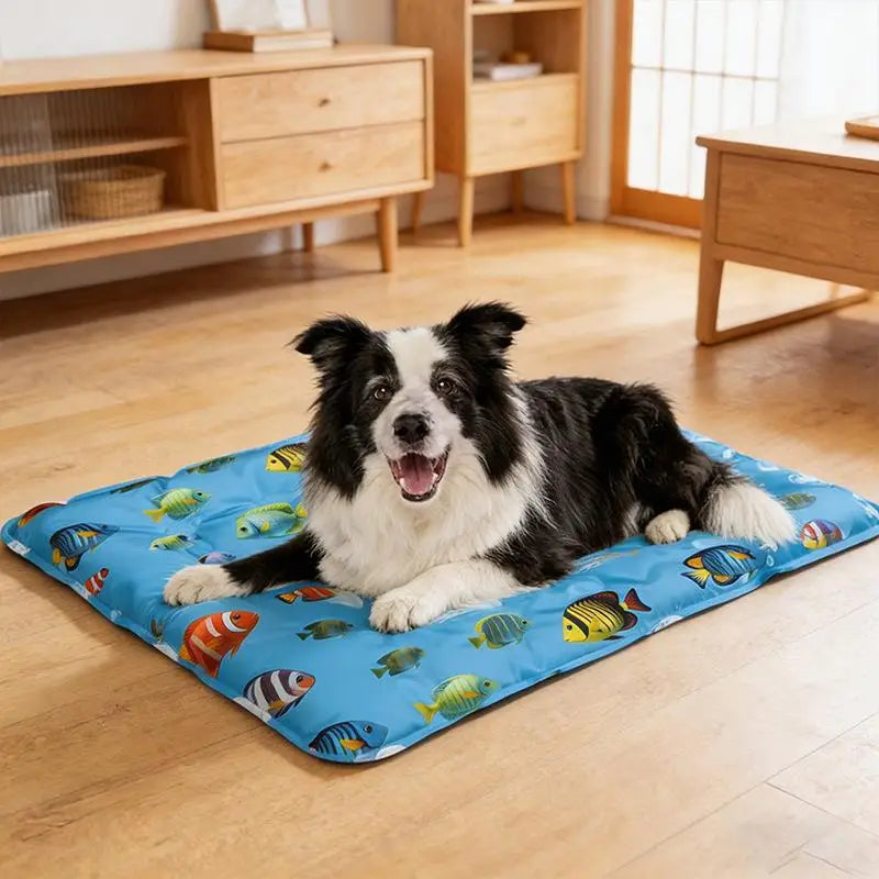 Pet Cooling Ice Mat For Dogs Cats Summer Non Toxic Self Cooling Pad For Indoor Outdoor Use
