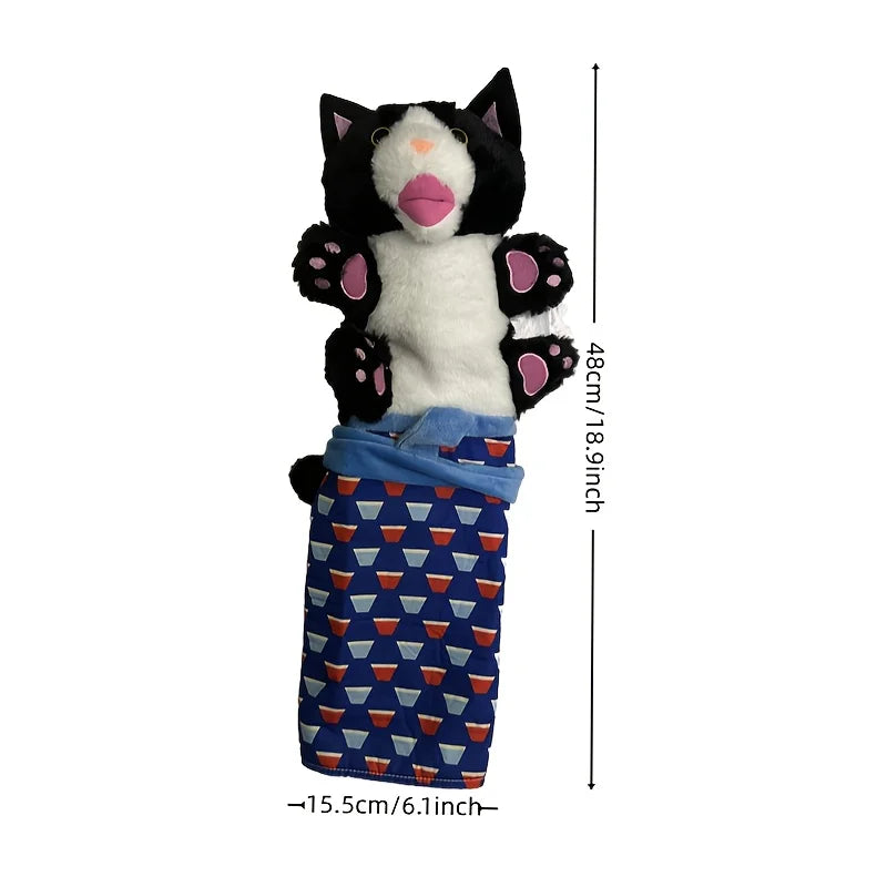 Interactive Cat Wrestling Puppet Toy with Poseable Limbs, Plush Stuffed Animal for Indoor Play, Durable & Safe Cat Toys Dog Toy