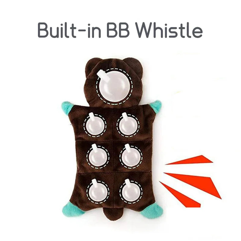 Animal-shaped Dog Squeaky Toy Bite-resistant Plush Pet Toys for Small Medium  Dogs Interactive Puppy Toys Dog Accessories