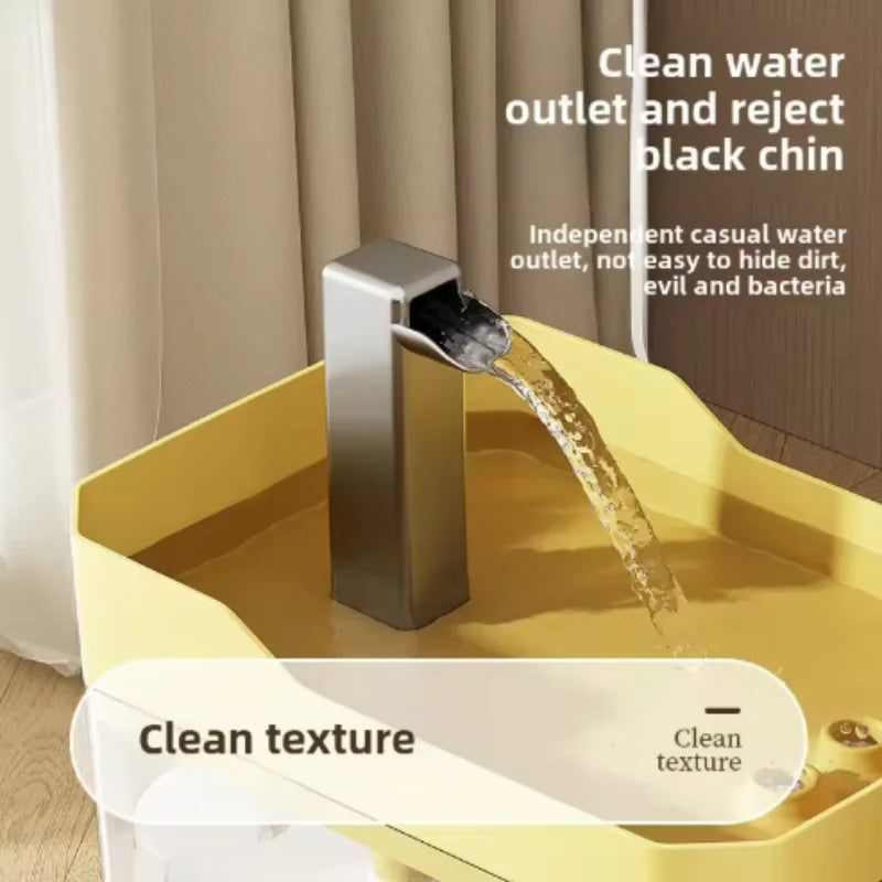 Fontaine à eau USB transparente anti-marche à sec pour chat – Filtre automatique