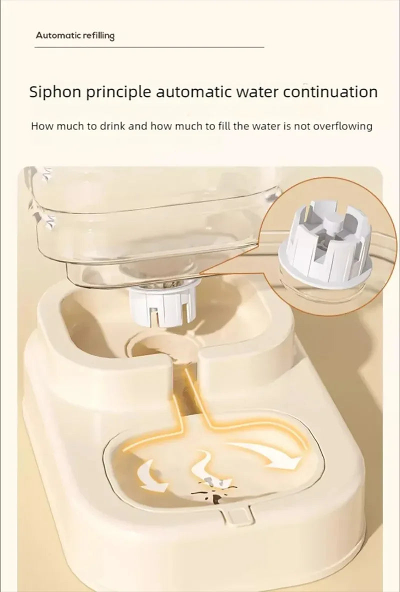 Gravity Pet Feeder and Water Dispenser Set Automatic Dog Feeder and Dog Water Dispenser for Dogs, Cats, Pets, Animals, Large Capaci