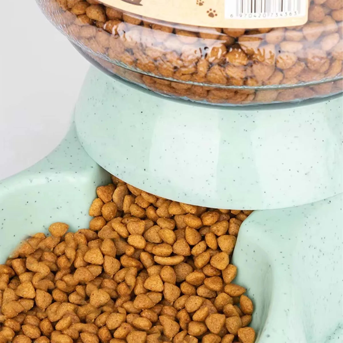 Distributeur automatique de nourriture 3,8L grande capacité avec fontaine à eau pour chats et chiens