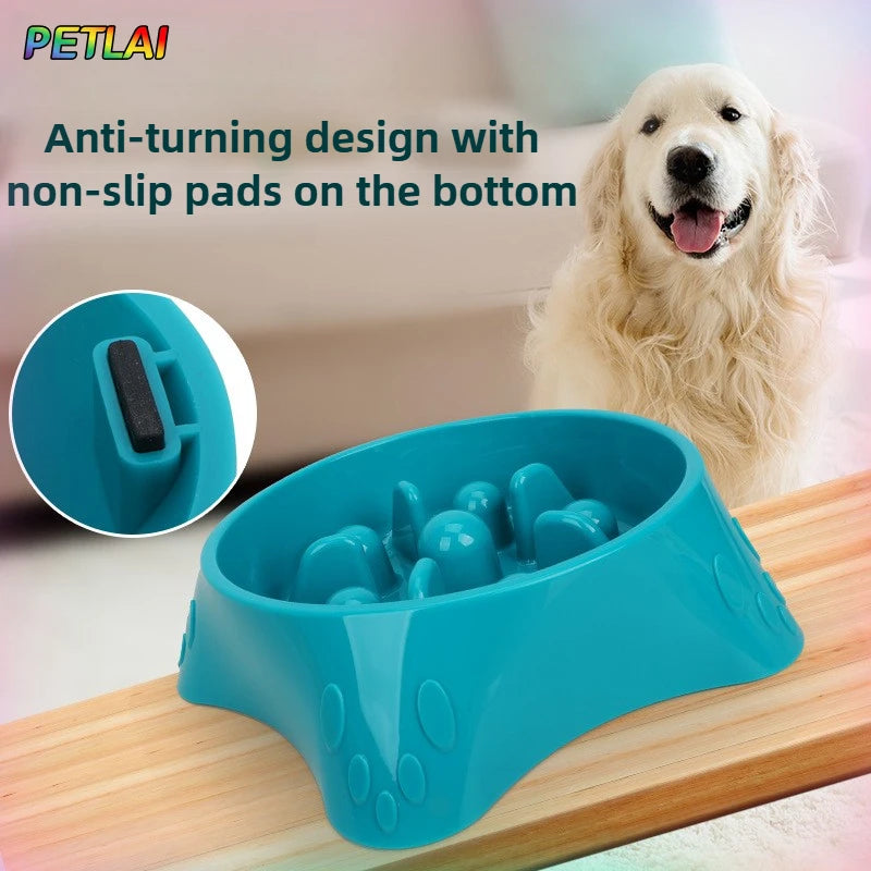 Anti-Gulp Anti-Spill Dog Bowl - Easy to Clean