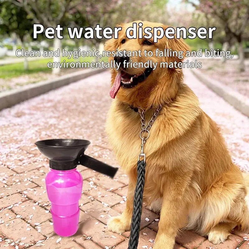 Gourde portable pour chien et chat — tasse d'hydratation pour promenades