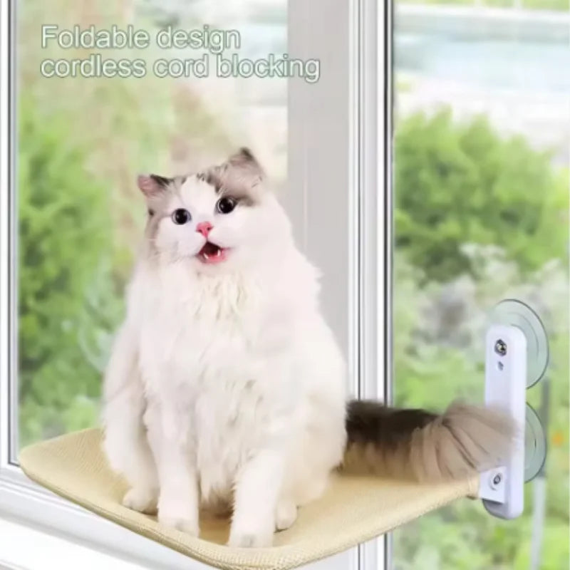 New Pet Cat Hammock Hanging Cat Bed Bearing 20 kg Comfortable Sunny Window Seat Kitten Climbing Frame Pet Supplies