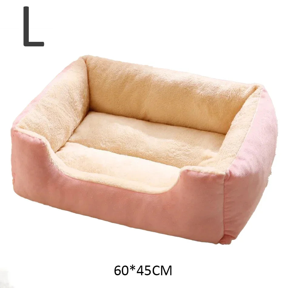 Lit panier maison douillet pour chat et chien — coussin confortable toutes tailles