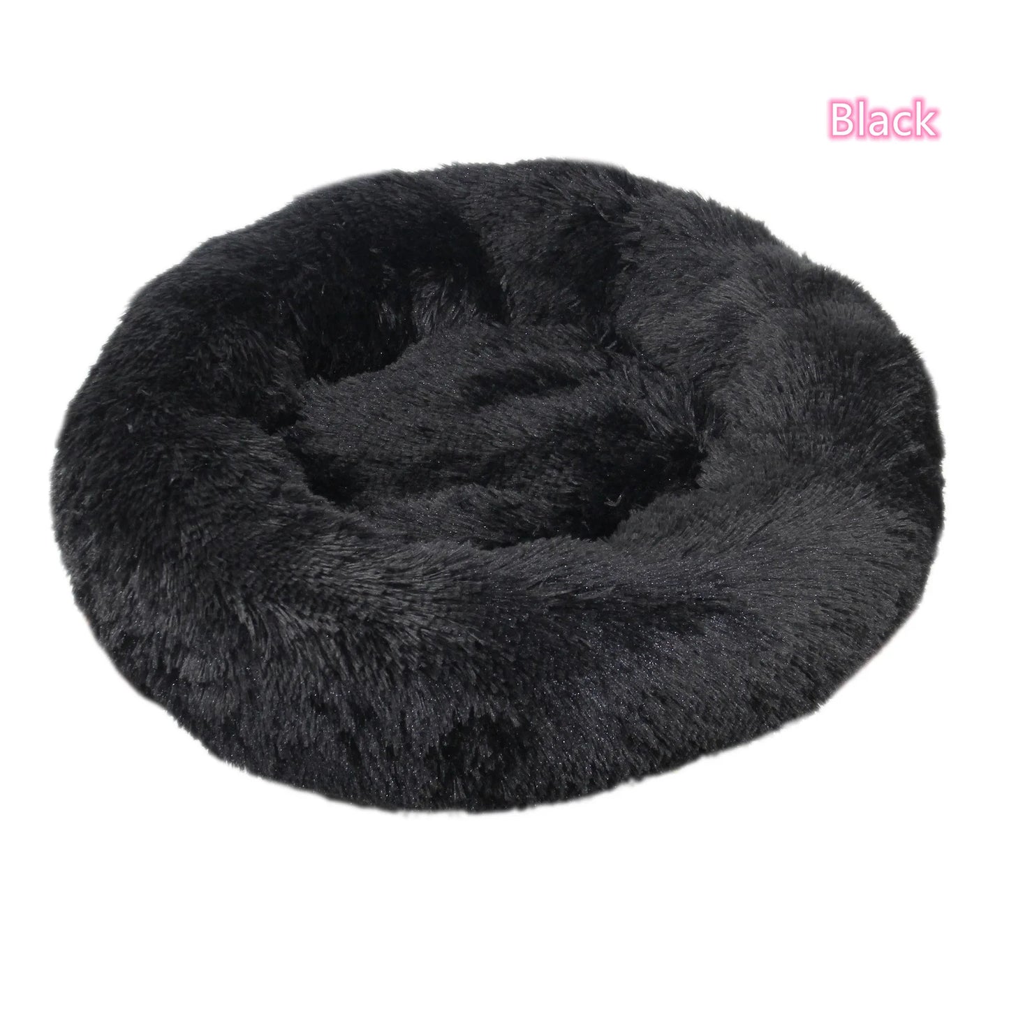 Lit donut super doux lavable pour chat et chien — confort hivernal optimal
