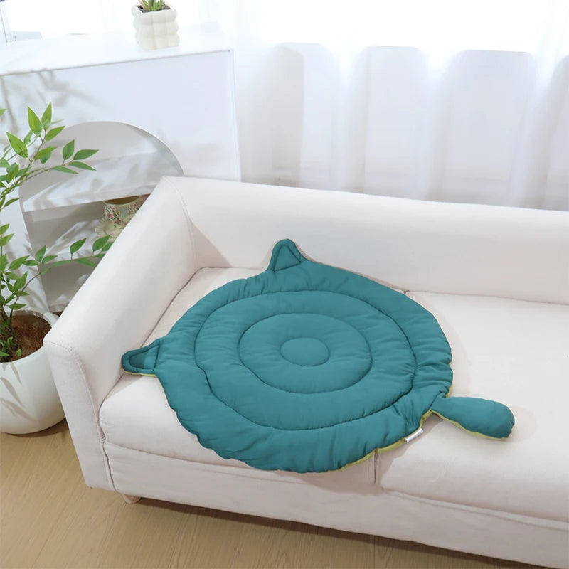 Cute Cartoon Big Face Cat Dog Sleeping Pad Four Seasons Universal Soft Breathable Washable Pet Rest Cushion