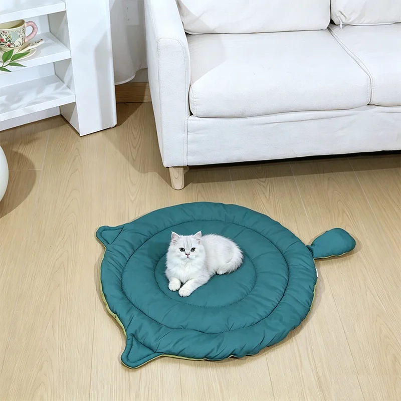 Cute Cartoon Big Face Cat Dog Sleeping Pad Four Seasons Universal Soft Breathable Washable Pet Rest Cushion